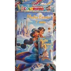 10 kits de colorir Aladim/Jasmine Personalizado. Fazemos todos os temas.