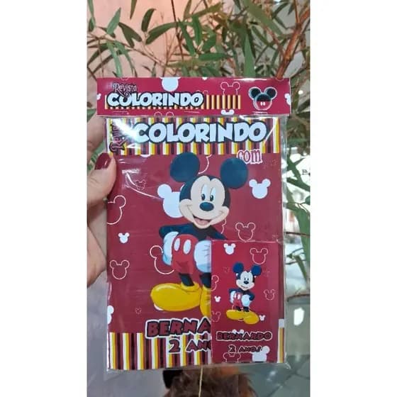 20 kits de Colorir Mickey - Lembrancinha Personalizada. Fazemos qq tema!