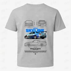 Camiseta Skyline JDM Estampada Masculina Premium Casual Streetwear