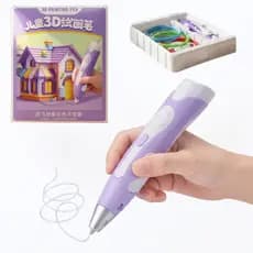 Caneta 3D Infantil  Educativo USB Com Filamentos PLA Para Desenho 3D Presente Infantil