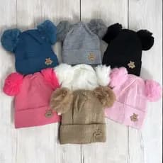 Touca Gorro Infantil e Bebê Menino e Menina Forrada Quentinha Inverno Toquinha de Frio