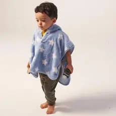 Roupa Infantil E Bebê Inverno Poncho Quentinho Confortável