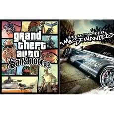 GTA San Andreas + Need For Speed Most Wanted Jogo Para Computador PC Em DVD (Mídia Física)