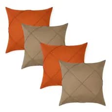 Kit 4 Capas de Almofadas Premium Suede Drapeada