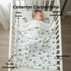 Cobertor Carneirinho Temático Trator Bebê Sherpa Dupla Face Plush Infantil