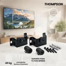 Suporte Para TV Parede 10 a 71 Polegadas Aço Reforçado Até 40kg + Buchas e Parafusos