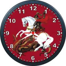Rel贸gio De Parede Personalizado Ogum / S Jorge-classico 24cm