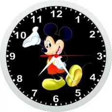 Rel贸gio De Parede Mickey Mouse, Walt Disney, Crian莽a - 24cm