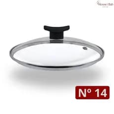 Tampa de Vidro Temperado Premium 14 cm Para Panelas e Frigideiras