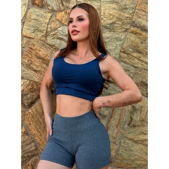 Kit 2 Shorts Shortinho Meia Coxa Academia Praia Academia Caminhada Lazer cintura Cross Fit, Pilates