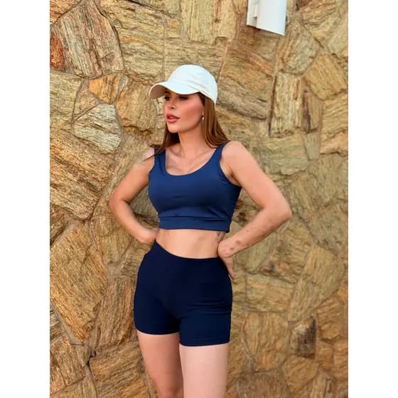 Shorts Shortinho Curto Meia Coxa Academia Praia Caminhada Lazer cintura alta dia a dia