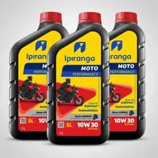 Kit 3 Óleo Motor Moto Ipiranga 10w30 4t Jaso Ma2 1L