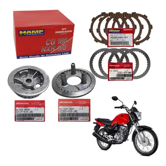 Kit Embreagem Honda Original Start 160 2020 2021 2022 2023
