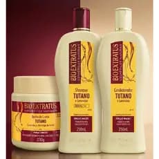 Kit Bio Extratus Tutano e Ceramidas Shampoo 250ml + Condicionador 250ml + Banho de Creme 250g Força e Maciez