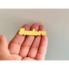Apliques Nome Dourado | Nome em Lamicote dourado