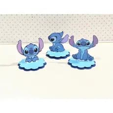 Aplique 3D Stitch para caixa acrílica 5x5 | Lembrancinha de Aniversário | Stitch