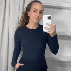 Blusa Feminina de Manga Longa Canelada Premium Inverno