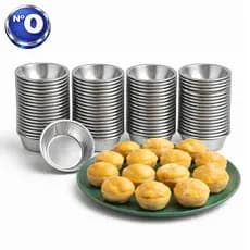 Kit Forma Empada Tamanho N°0 Mini Empadinha Forminha Doce Salgado Festa