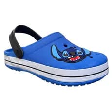 Sandália Babuche Stitch Azul Masculino Confortável