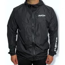 Jaqueta Corta Vento Hunter Preta Basic Repelente Agasalho Masculina