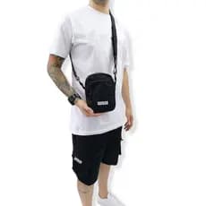Kit Bermuda Cargo Corta Vento Verão Masculina + Shoulder Bag