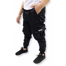Calça Infantil Corta Vento Jogger Cargo Hunter Roupa Unisex 10/12/14/16 Anos