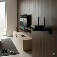 Suporte Roteador Parede Organizador Wifi Modem Mdf