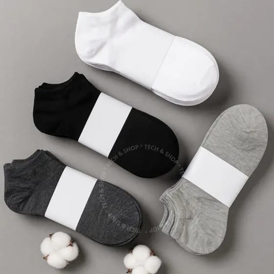 Kit 15,12 ou 6 Pares de Meias Soquete Cano Curto Unissex