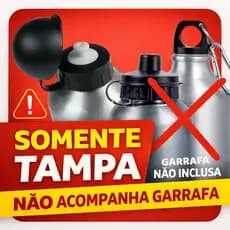 TAMPA PARA GARRAFA DE ALUMÍNIO 500ML – PEÇA AVULSA - SOMENTE TAMPA