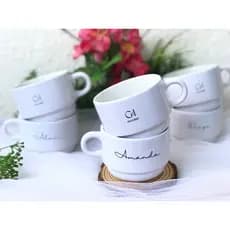 8 Xícaras para casamento, xícaras personalizada, xícara para empresa