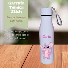 Garrafa térmica stich personalizada com nome