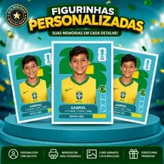 Kit 3 Figurinha Personalizada adesiva com foto