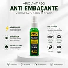 Anti Embaçante Antifog 60ml Para Óculos de Natação Máscara de Mergulho e Lentes | Apiq Química