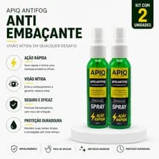 Kit 2x Anti Embaçante Antifog 60ml Apiq Química | Óculos de Natação Máscara de Mergulho e Lentes