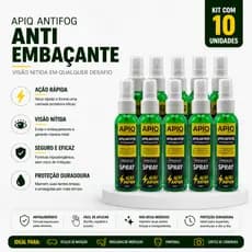 10x Spray Anti Embaçante Para Óculos e Mascara de Mergulho Paintbal De 60ml Antifog