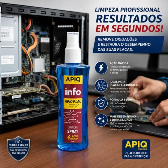 Apiq Plac 300ml Solução Para Placas Oxidadas