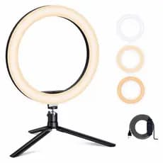 RING LIGHT LED 6” COM TRIPÉ – ILUMINAÇÃO PROFISSIONAL