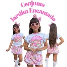Conjunto Infantil Menina/Conjunto Infantil Feminino Roupa Linda e Confortável/Conjunto Infantil Feminino Barato