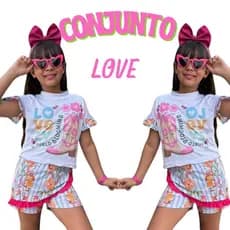 Conjunto Infantil Feminino/Conjunto Infantil Menina/Conjunto Infantil Confortável/Conjunto Básico Barato
