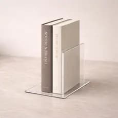Kit Aparador de Livros em Acrílico – 2 Unidades Organizador Decorativo