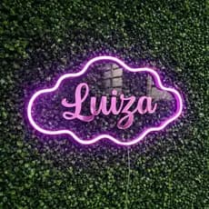 Placa LED Neon Nome Personalizado Infantil – Decoração Quarto Criança