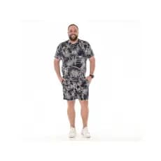 Conjunto Masculino Tamanho Especial Estampado Moderno