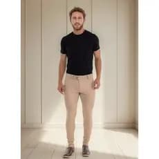 Calça Masculina Super Skinny Em Bengaline Canelado
