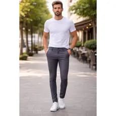 Calça Masculina Slim Fit Social Premium Alfaiatária