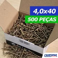 500 Parafuso Para Madeira 4,0x40 Philips Chipboard Cabeça Chata 4,0 x 40 4.0x40 4x40