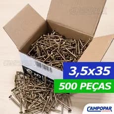 500 Parafuso Para Madeira 3,5x35 Philips Chipboard Cabeça Chata 3,5 x 35 3.5x35