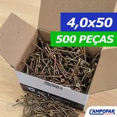 500 Parafuso Para Madeira 4,0x50 Philips Chipboard Cabeça Chata 4,0 x 50 4.0x50 4x50