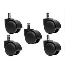 Kit Com 10 Rodízios Para Cadeiras De Escritório - Cadeiras em Geral com Base Nylon 50mm
