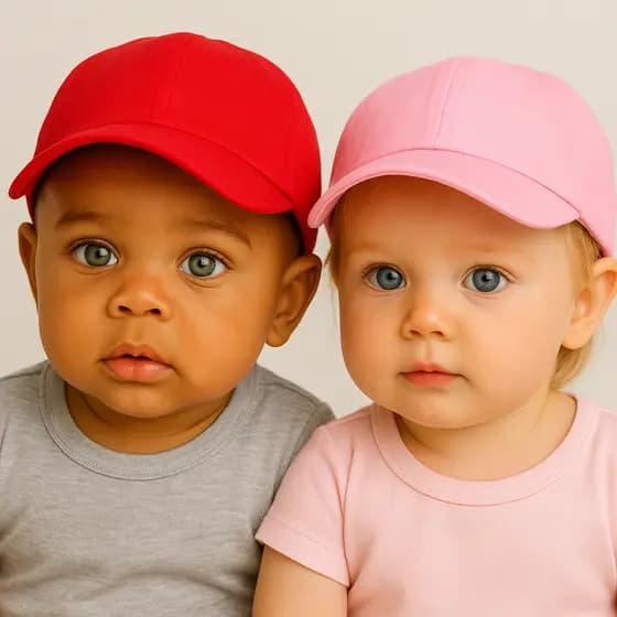 Boné Bebê Liso Aba Curva Unissex Confortável Elástico Básico Varias Cores  Piscina Proteção UV 0 a 12 meses Menina Menin
