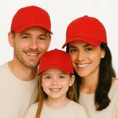 Boné Adulto E Infantil Aba Curva Liso Algodão Ajustável Basico Proteção Solar UV Sem Estampa Cores Velcro Ajustavel